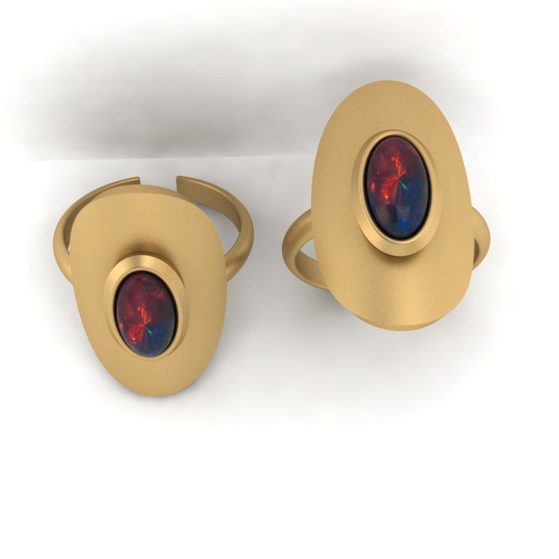 3d-model oval ring 3D print model_4