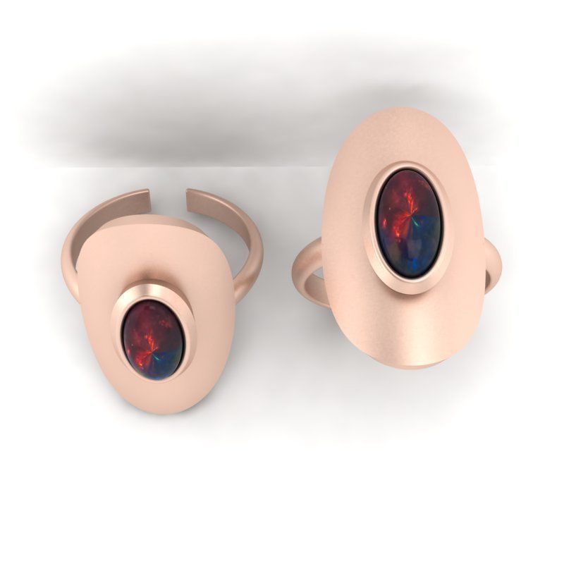 3d-model oval ring 3D print model_6