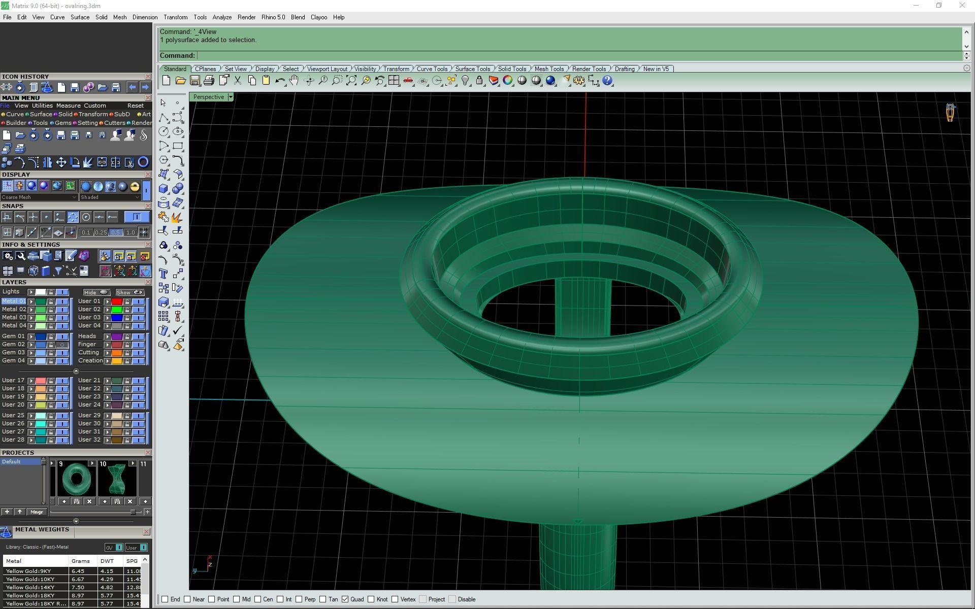 3d-model oval ring 3D print model_12