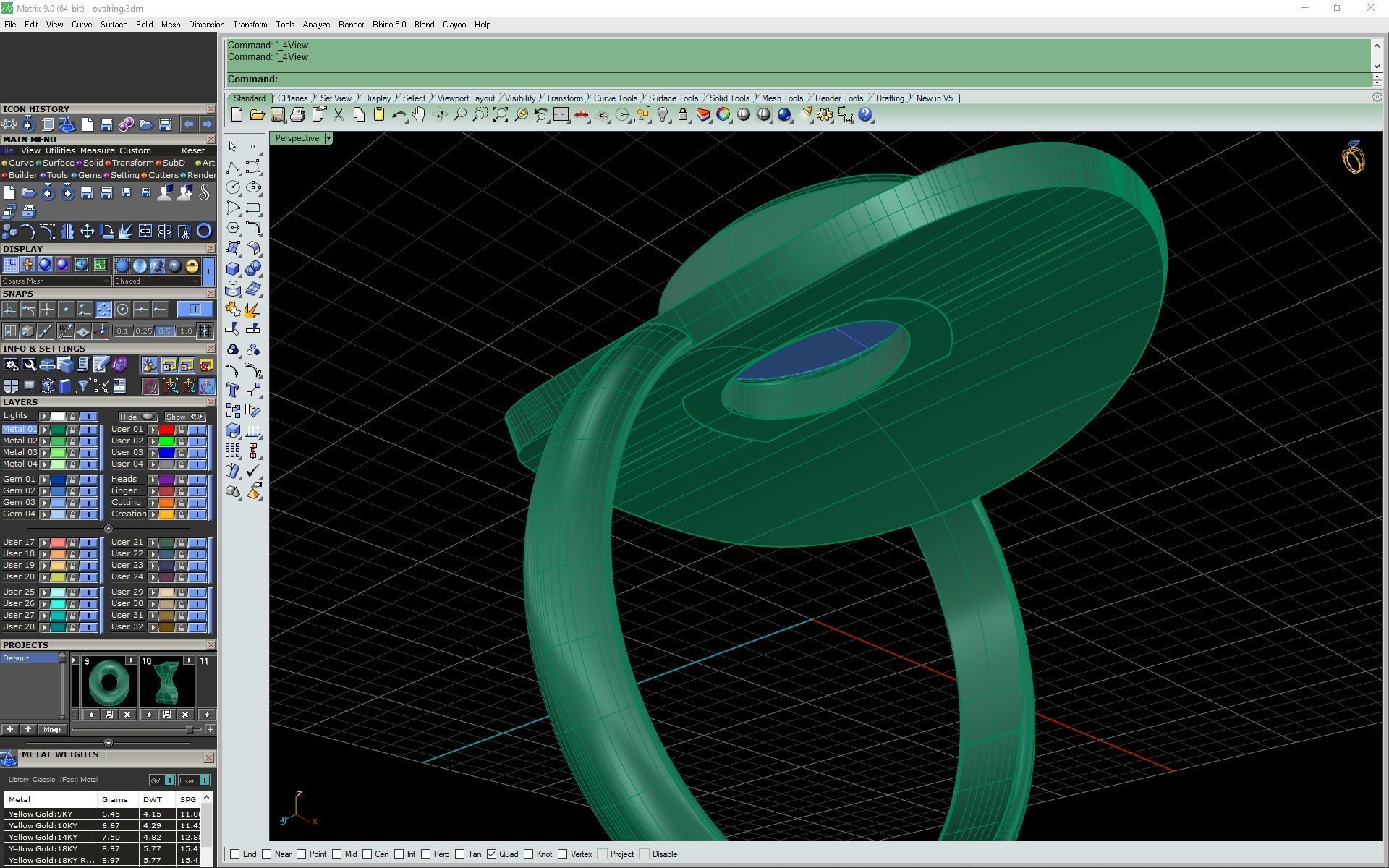 3d-model oval ring 3D print model_16