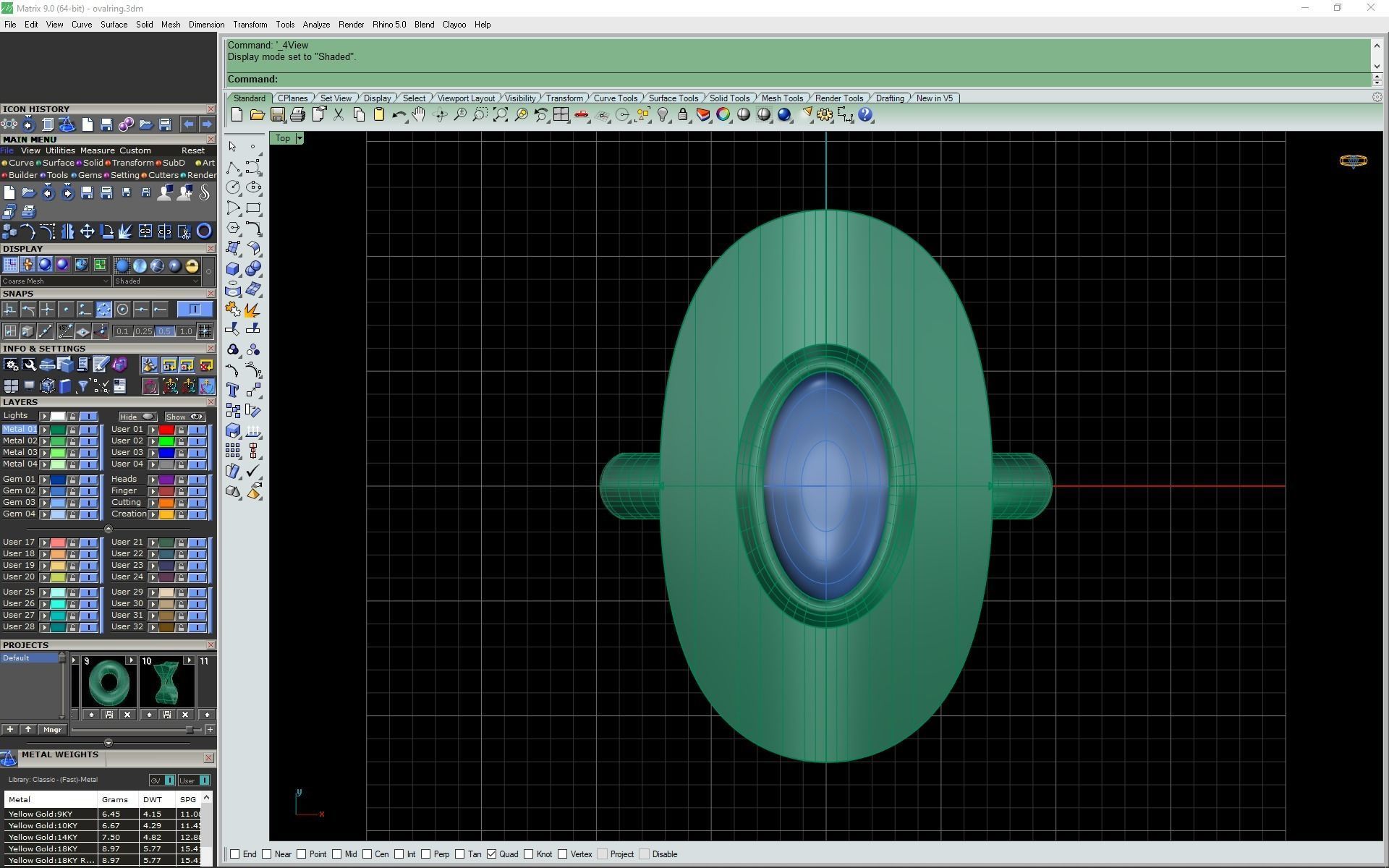 3d-model oval ring 3D print model_14