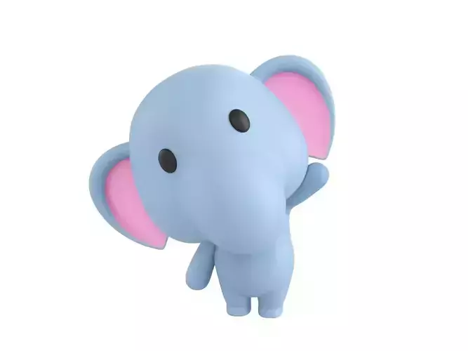 Character136 Rigged Elephant