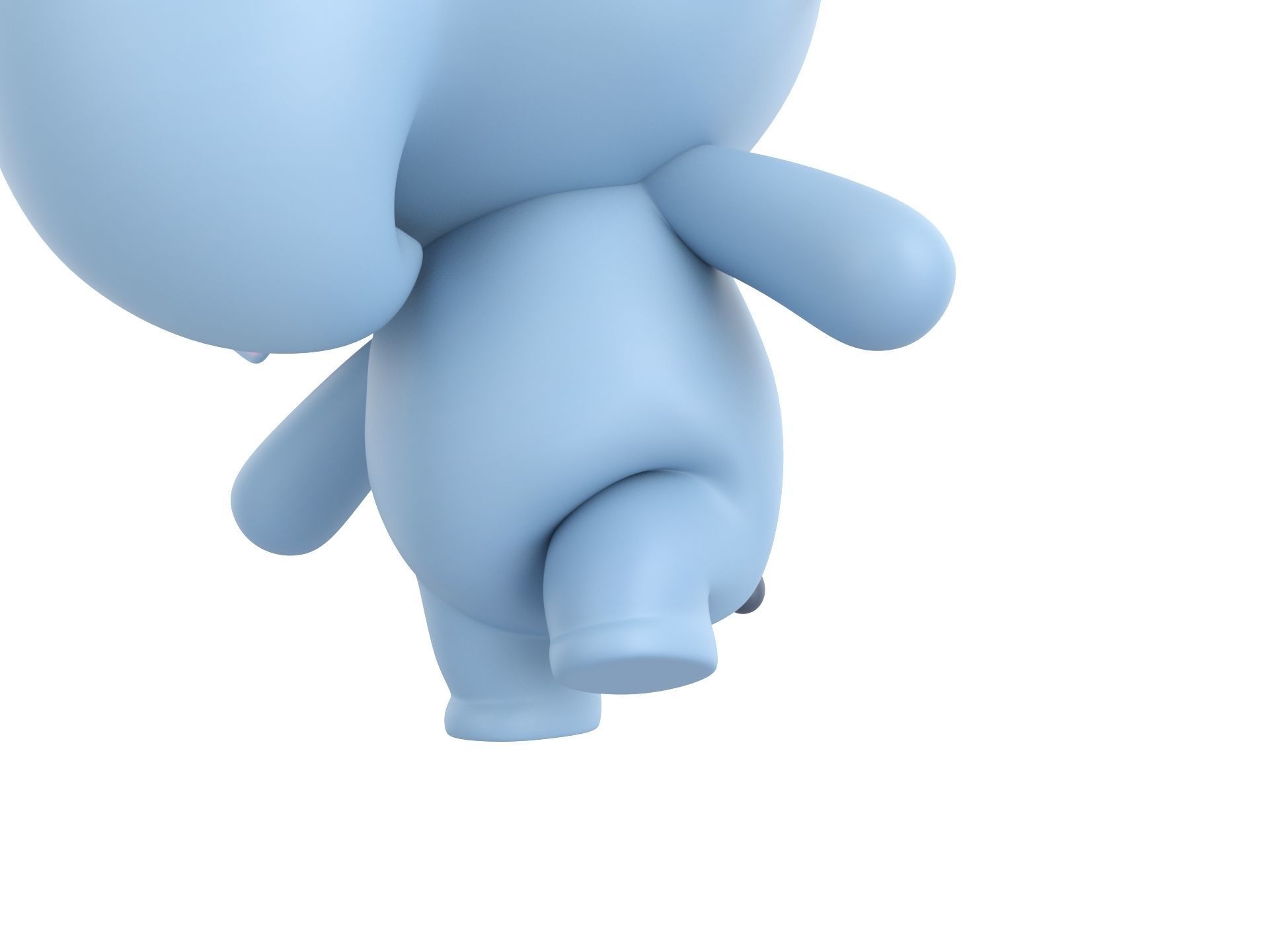 Character136 Rigged Elephant 3D model_9