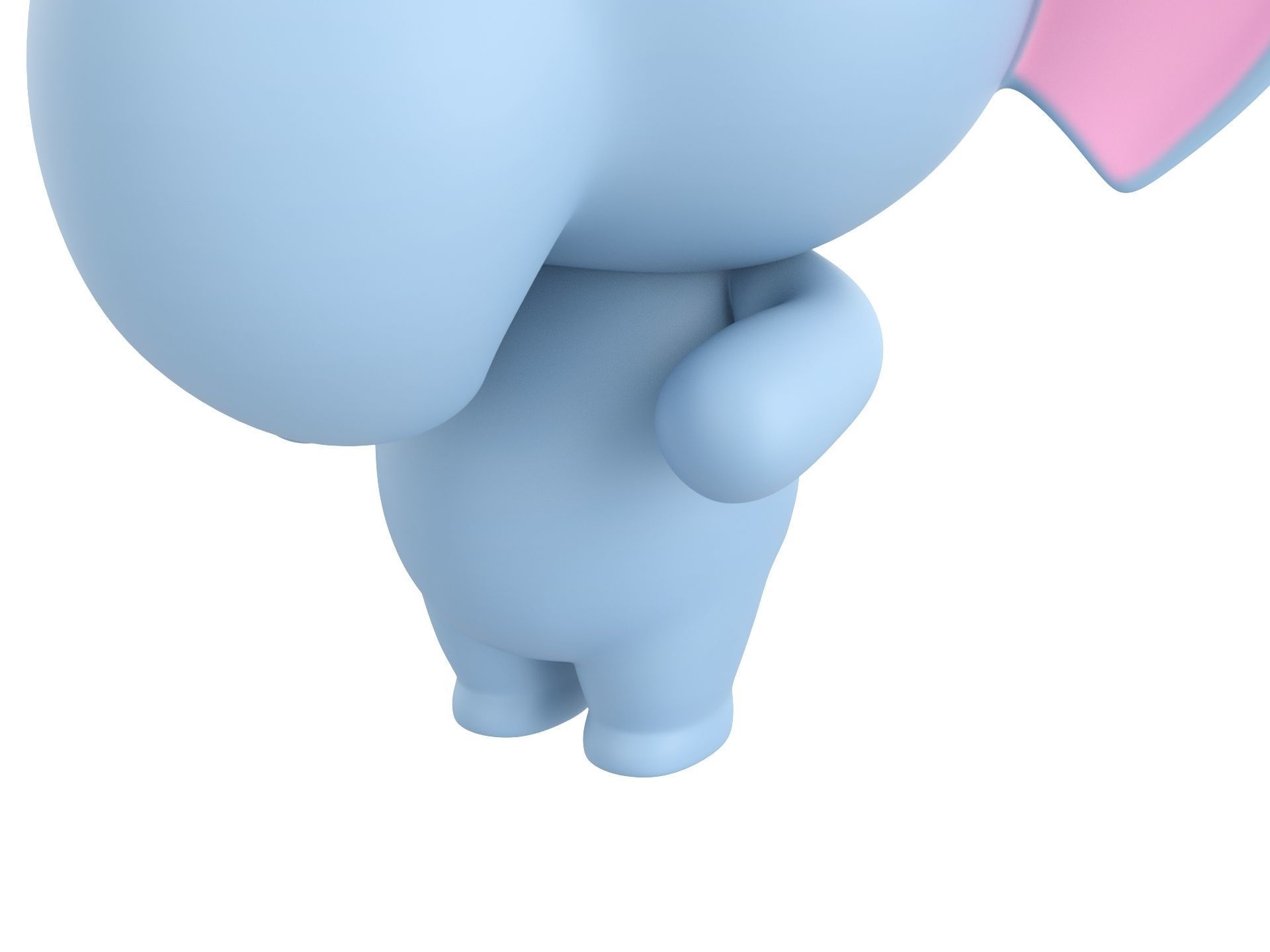 Character136 Rigged Elephant 3D model_8