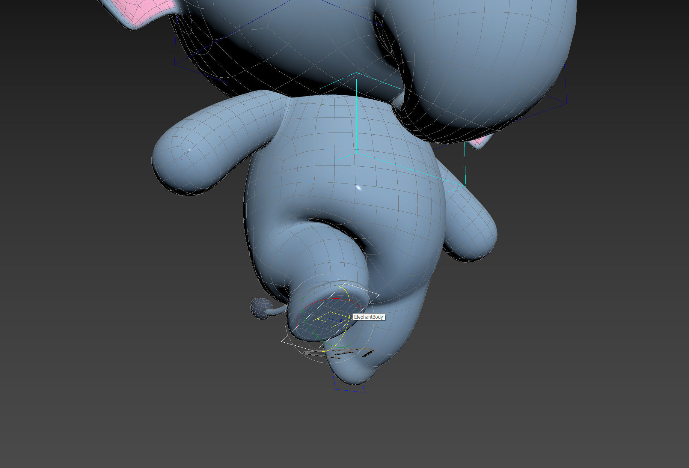 Character136 Rigged Elephant 3D model_21