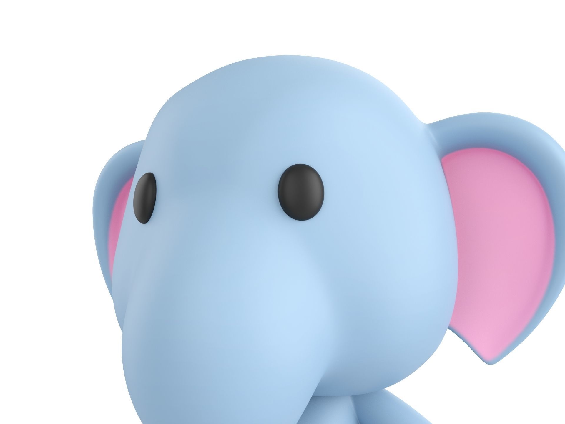 Character136 Rigged Elephant 3D model_6