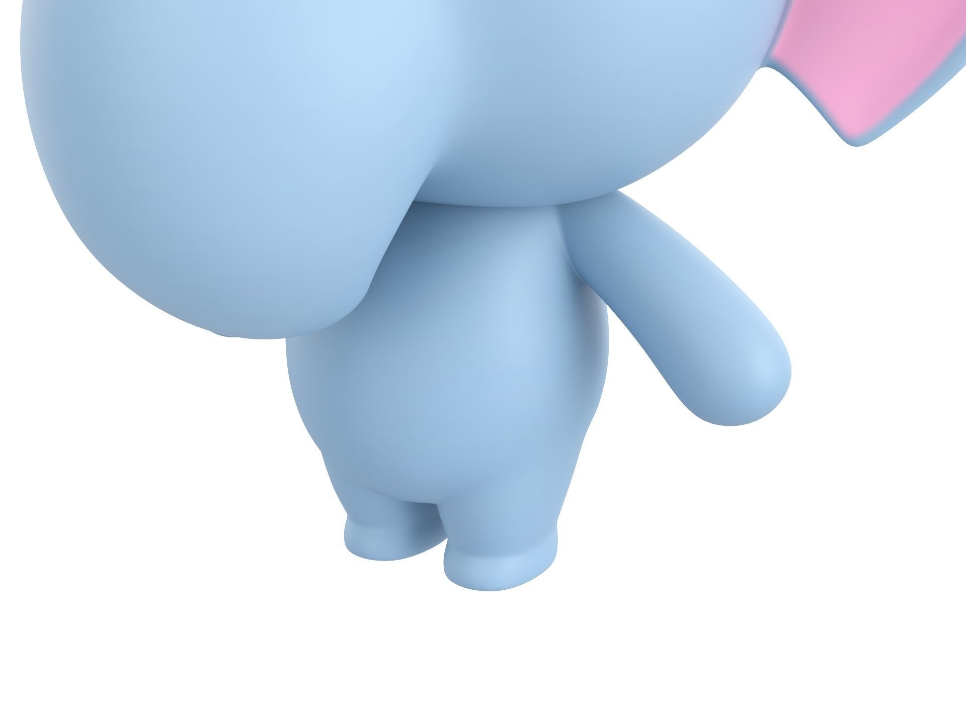 Character136 Rigged Elephant 3D model_7