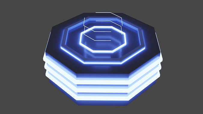 Sci-Fi Portal Free low-poly 3D model
