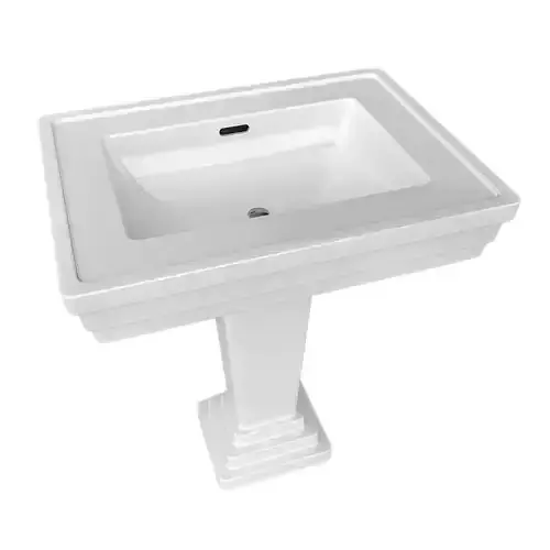 Antique Washbasin Low-poly 3D model