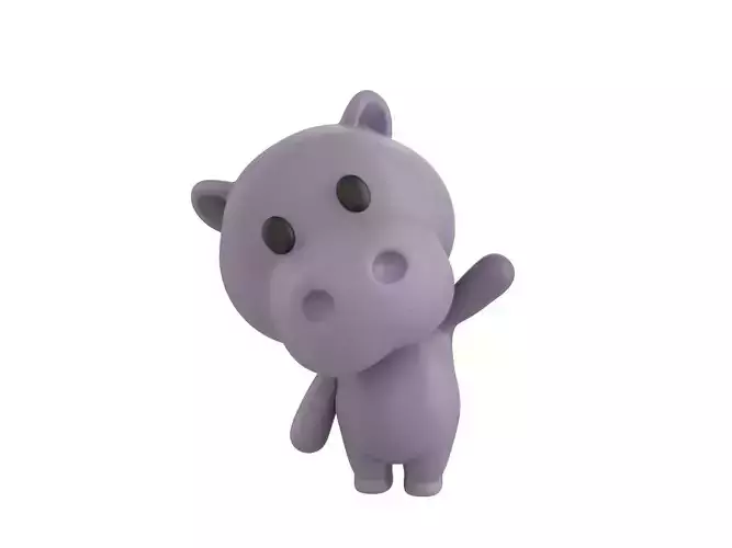 Character137 Rigged Hippo