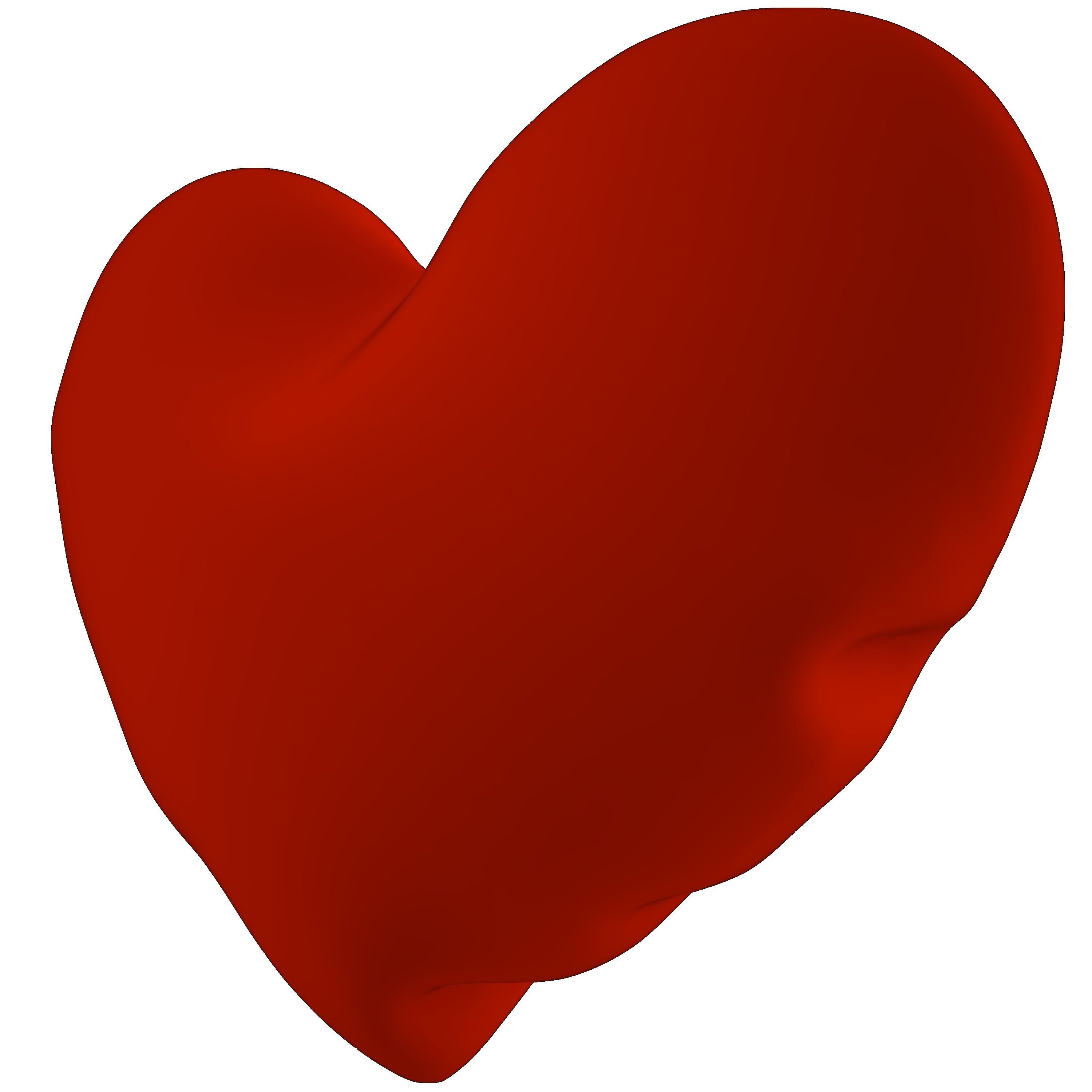 Heart Balloon 3D model_11