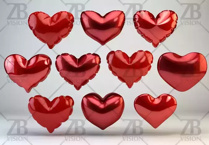 Heart Balloon 3D model