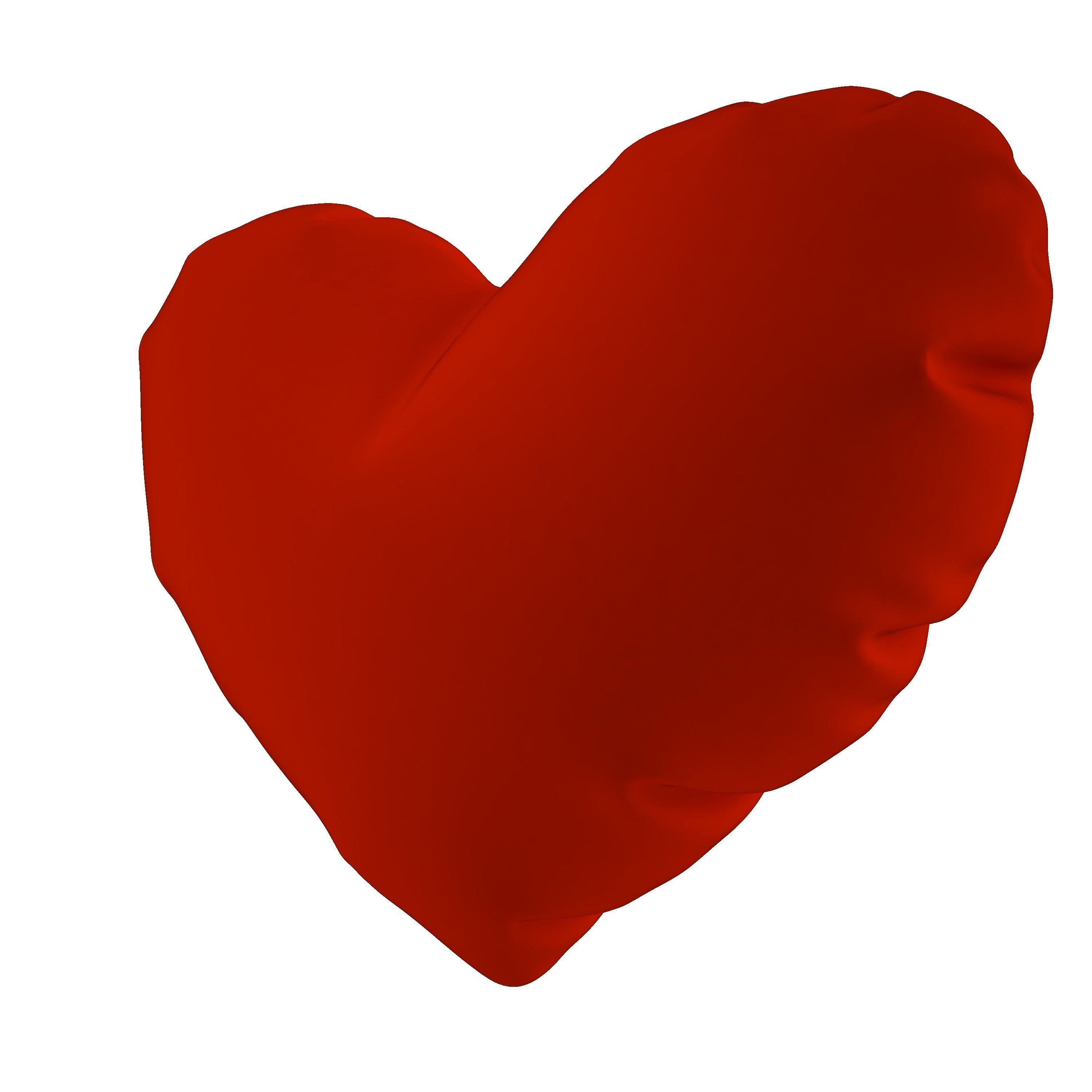 Heart Balloon 3D model_6