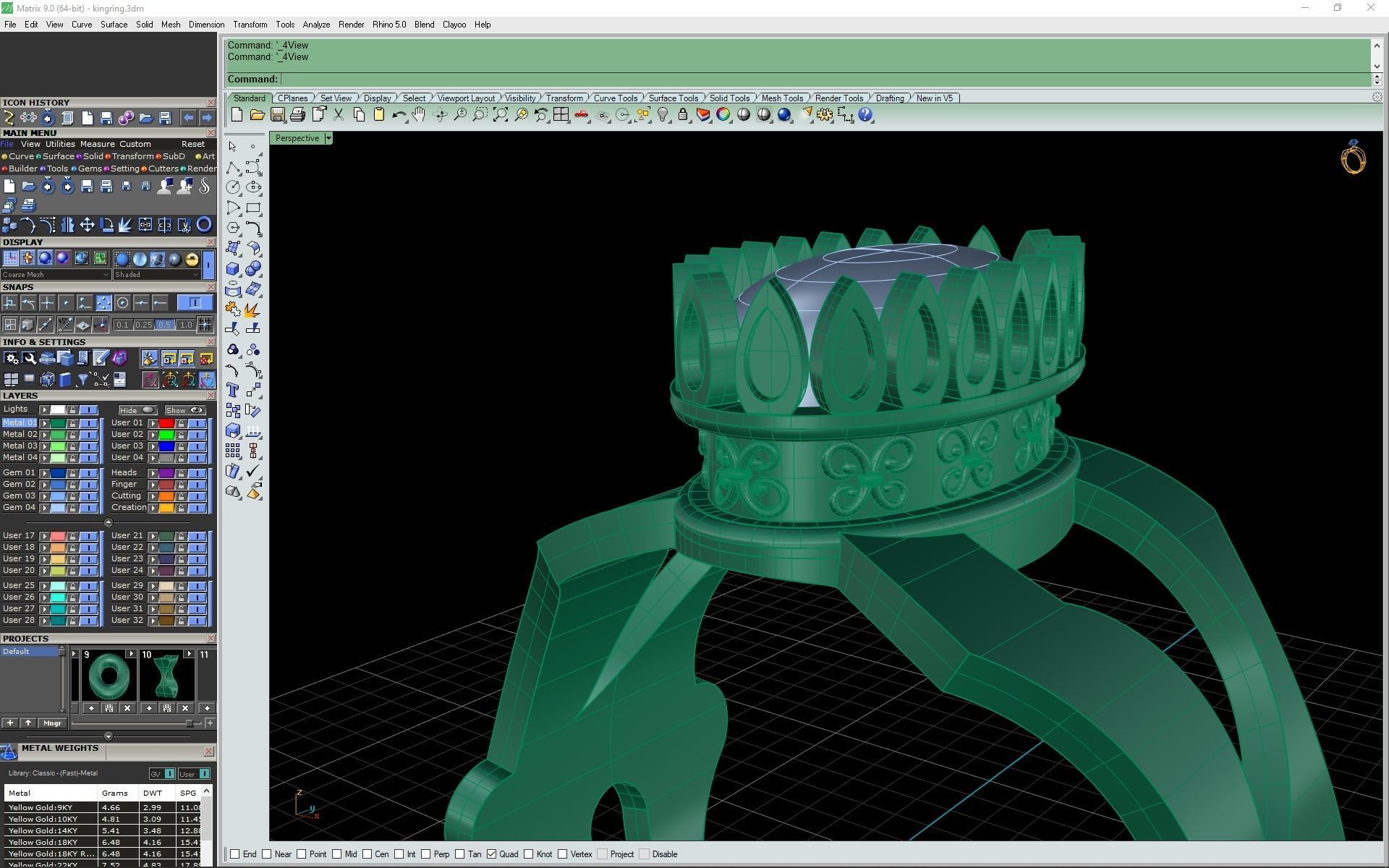 3d-model king ring 3D print model_23