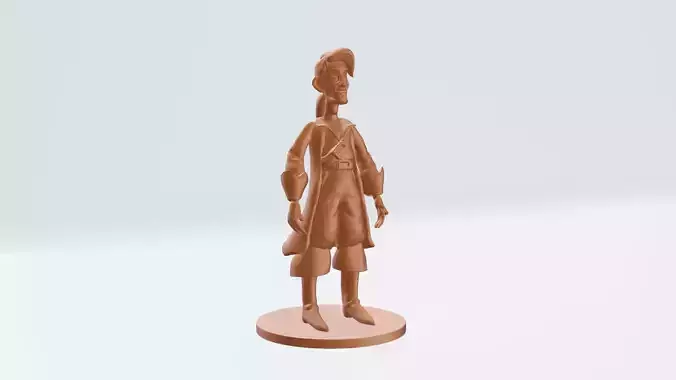 Guybrush Threepwood Mighty Pirate 3D print model