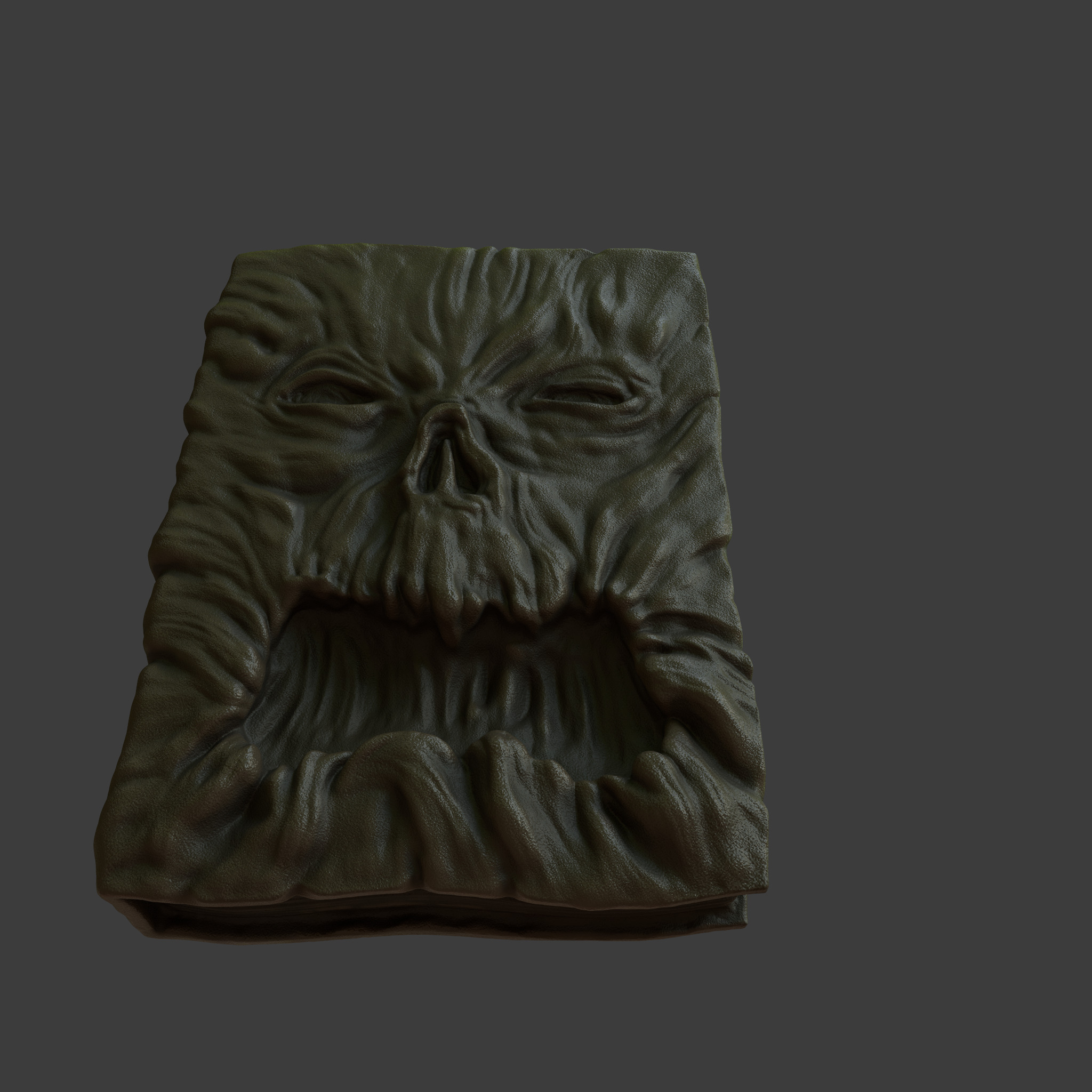 evil dead -necronomicon book-stl-obj 3D print model_2