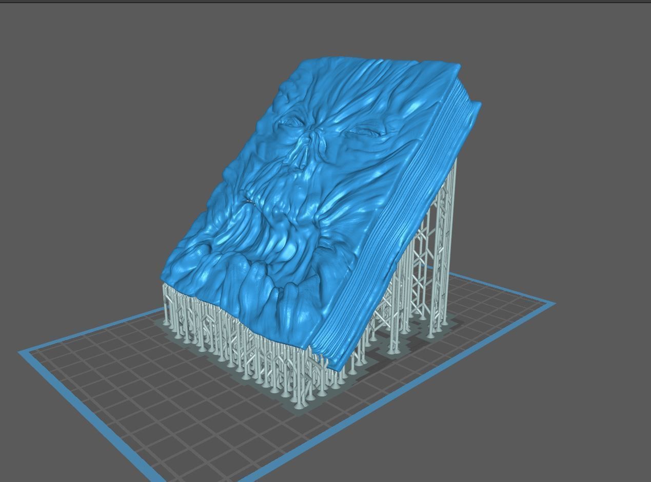 evil dead -necronomicon book-stl-obj 3D print model_8