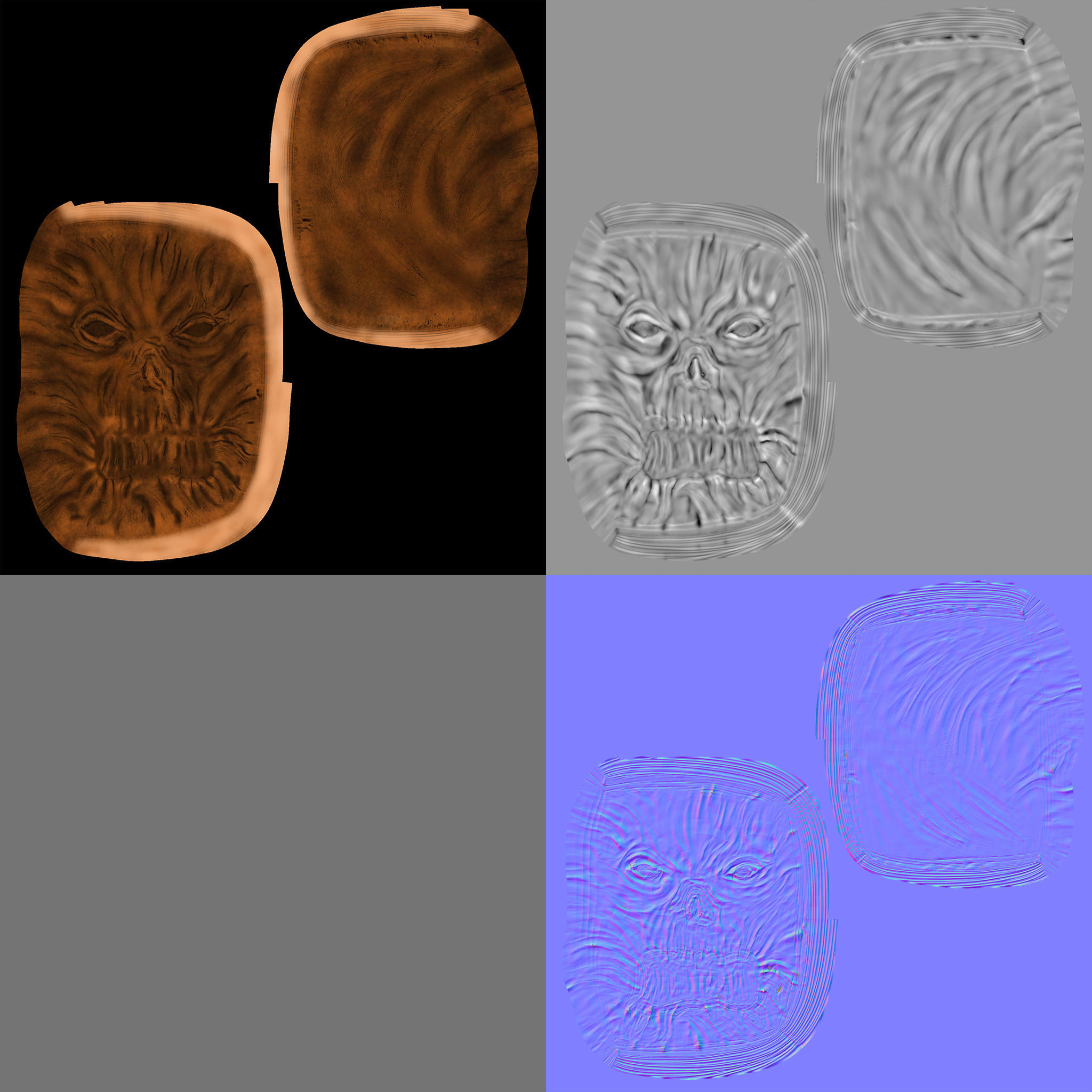 evil dead -necronomicon book-stl-obj 3D print model_17