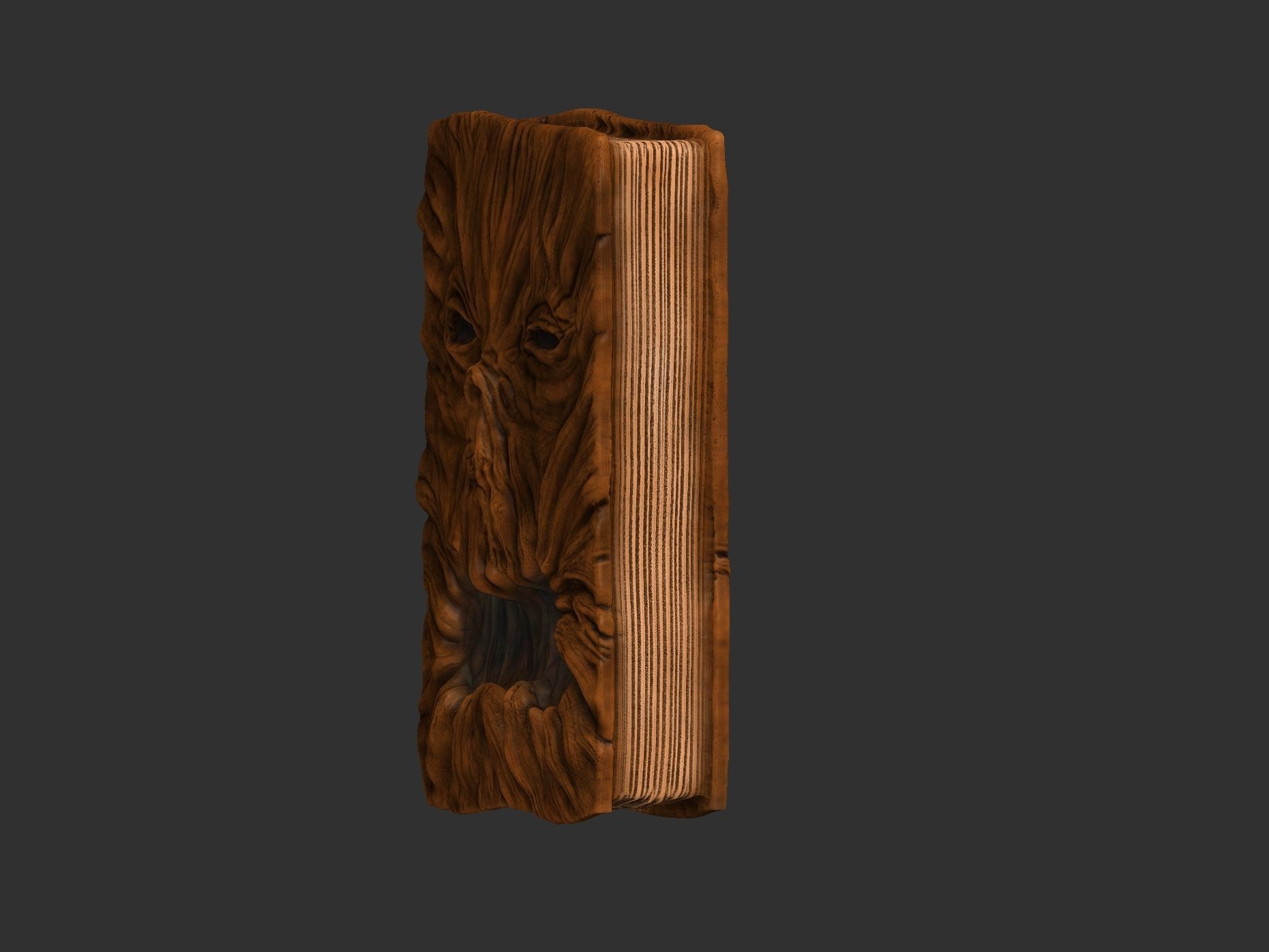 evil dead -necronomicon book-stl-obj 3D print model_13