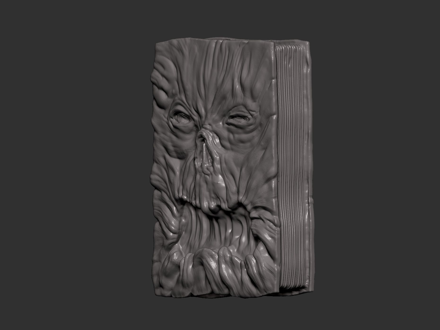 evil dead -necronomicon book-stl-obj 3D print model_4
