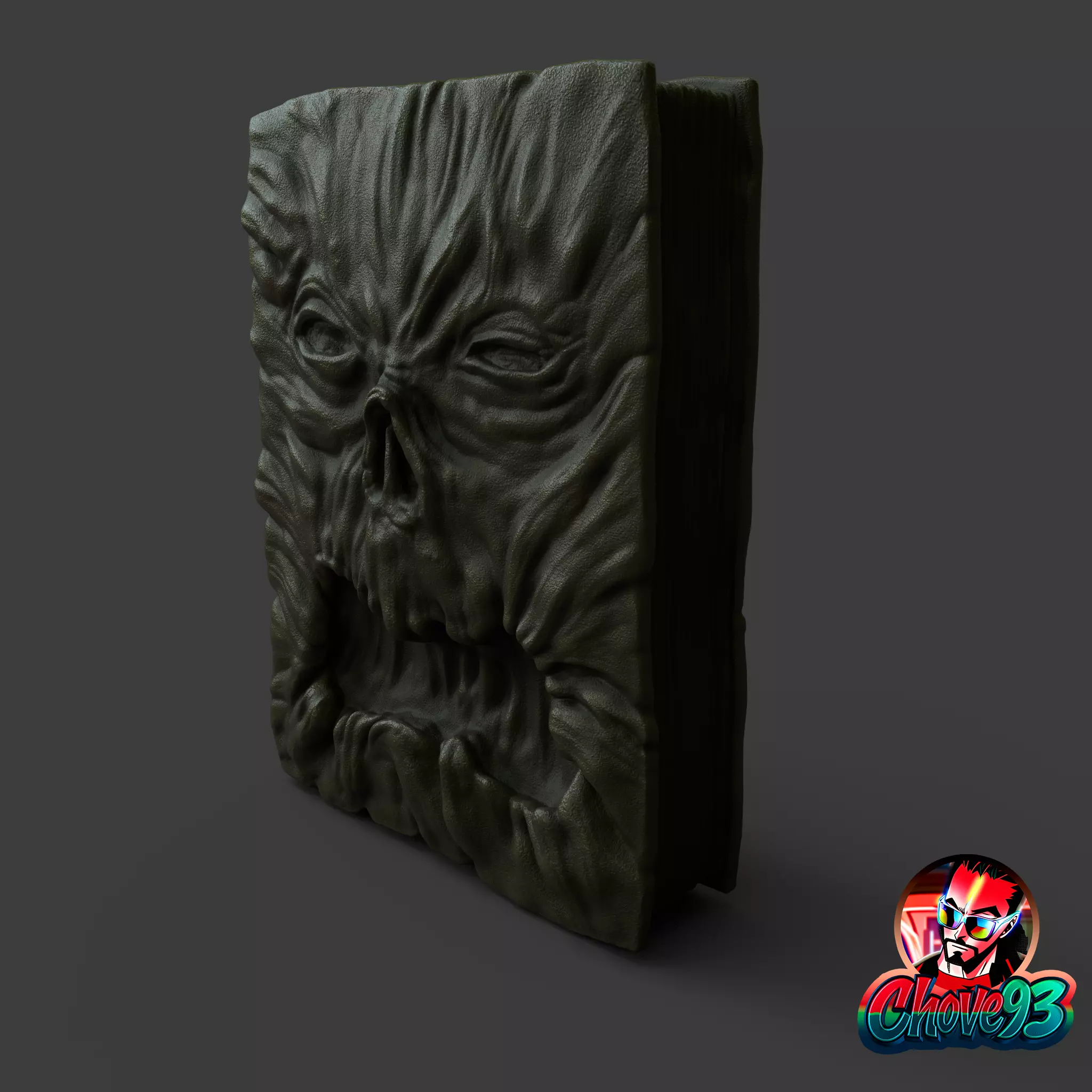 evil dead -necronomicon book-stl-obj 3D print model_0