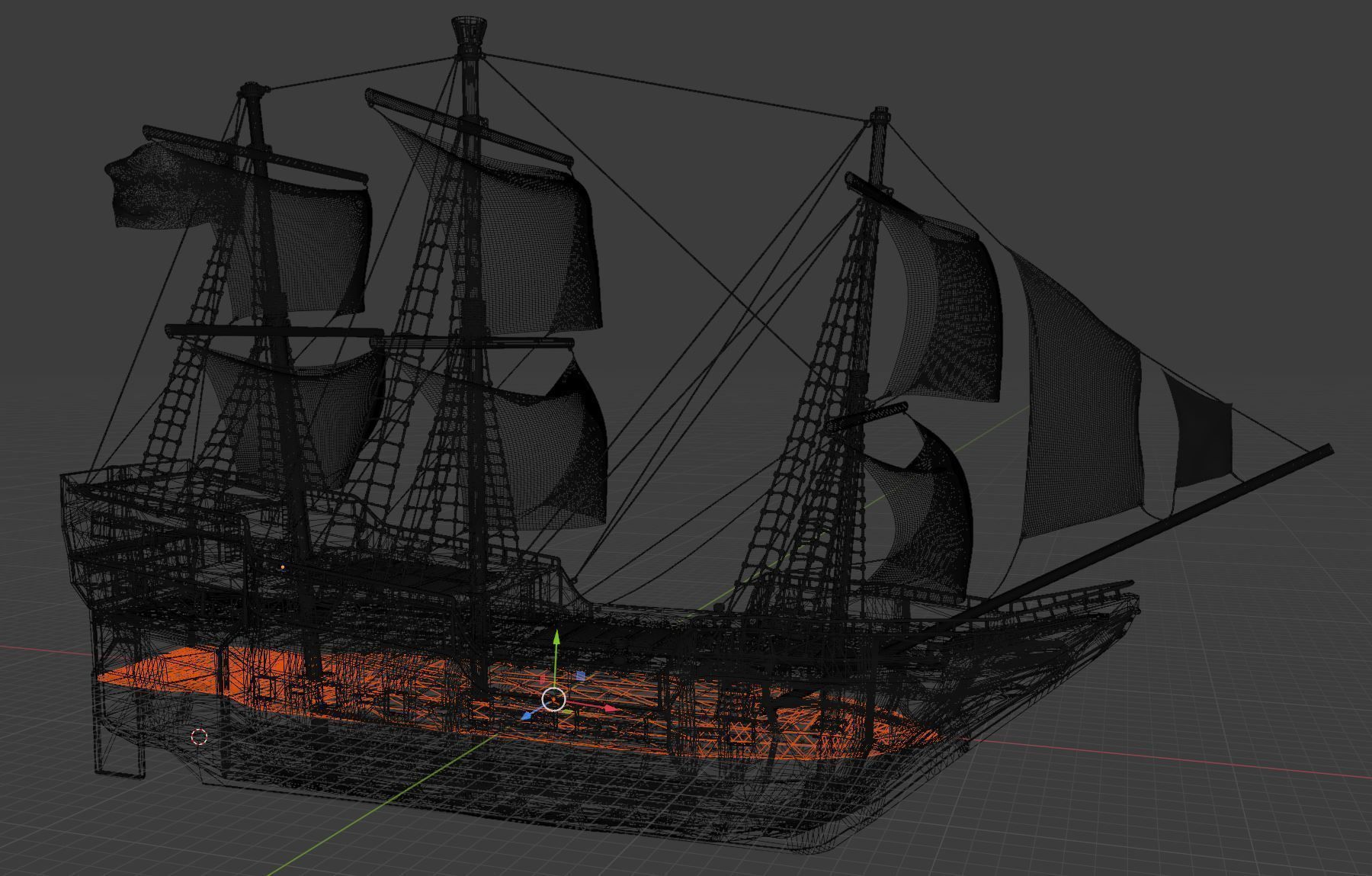 Pirate Ship 3D model_6