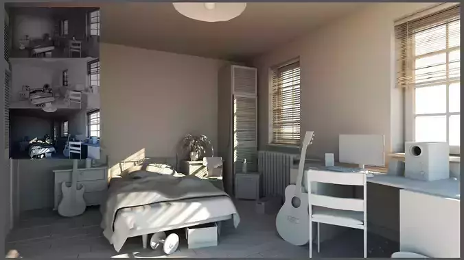 interior lighting and rendering