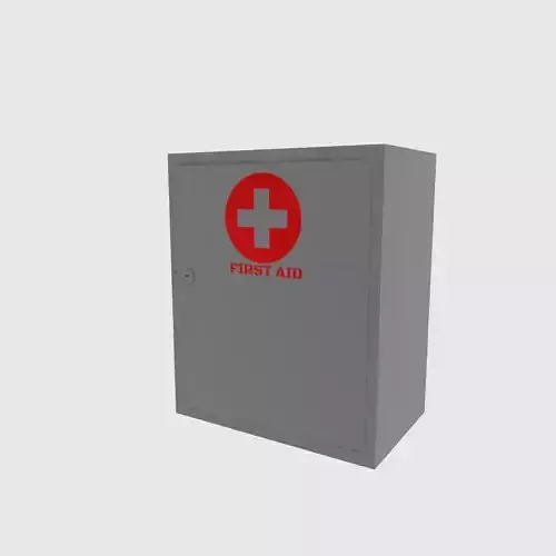 First aid cabinet  Free low-poly 3D model