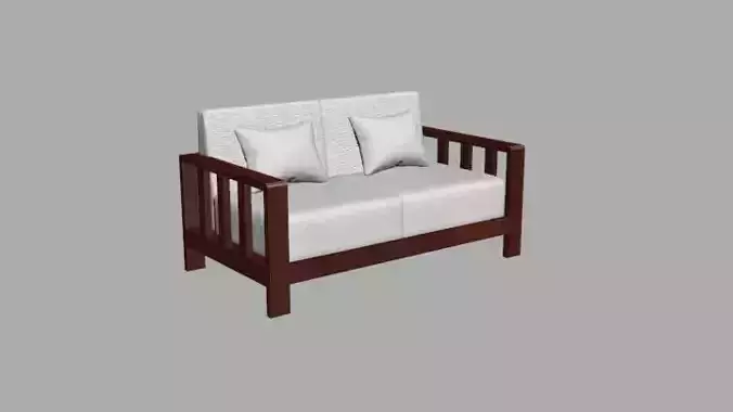 WOOD SOFA DOUBLE SEAT