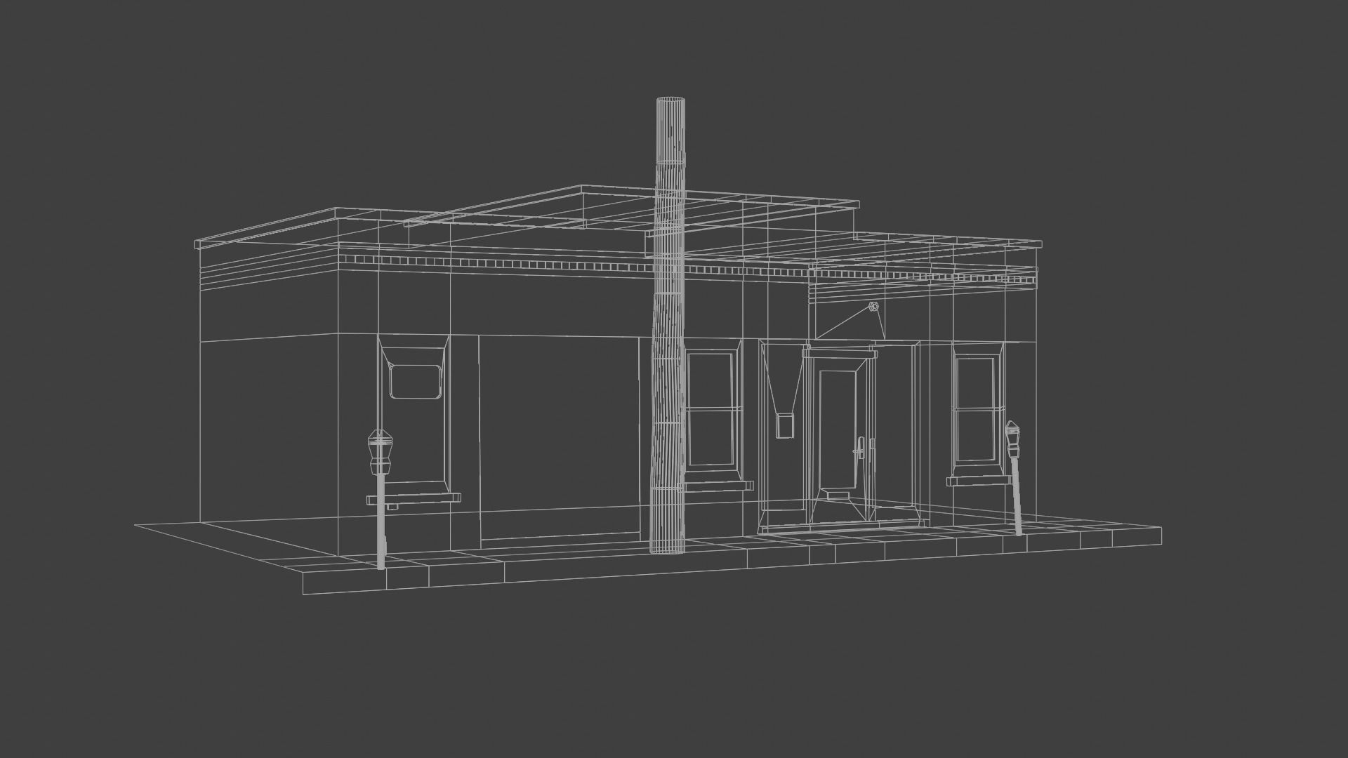 City Building 3 Low-poly 3D model_3