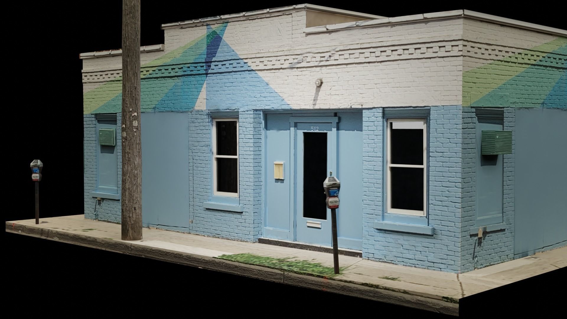 City Building 3 Low-poly 3D model_1