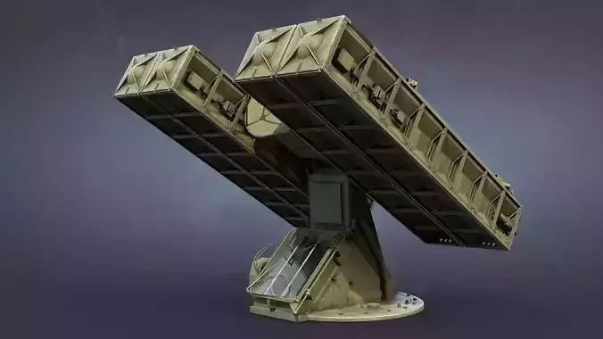 Strela-10 9K35 Missile System Low-poly 3D model
