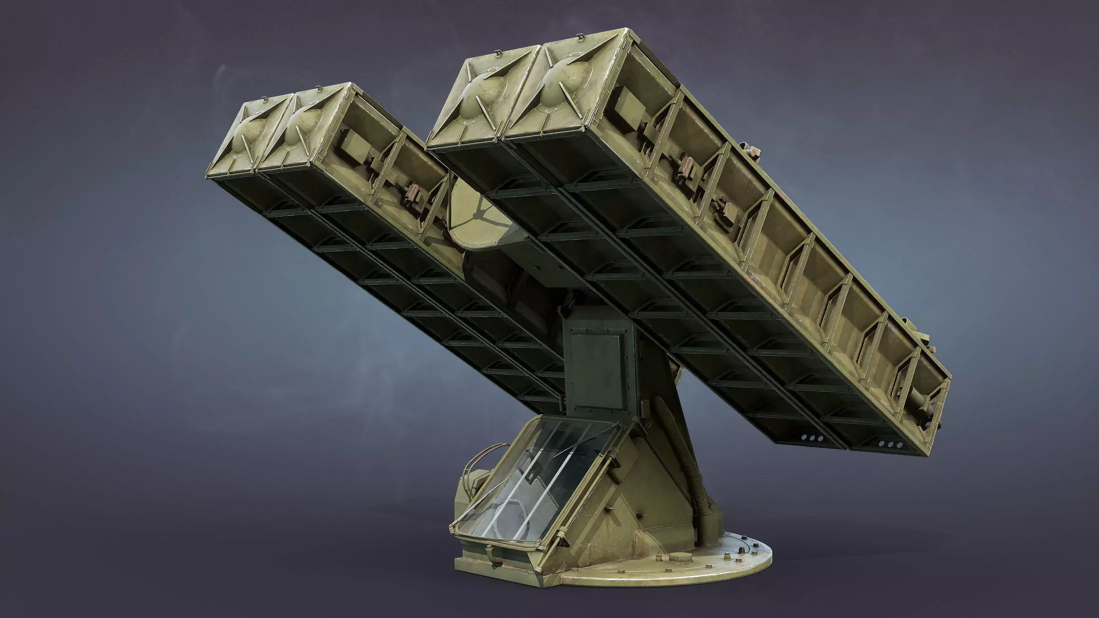Strela-10 9K35 Missile System Low-poly 3D model_0