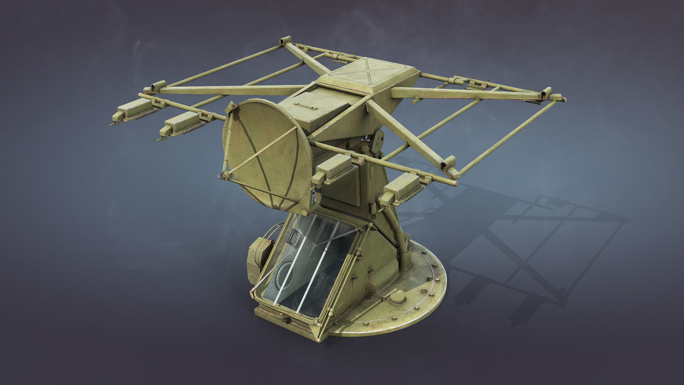 Strela-10 9K35 Missile System Low-poly 3D model_4