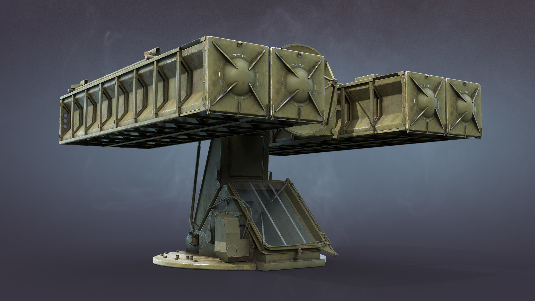 Strela-10 9K35 Missile System Low-poly 3D model_3