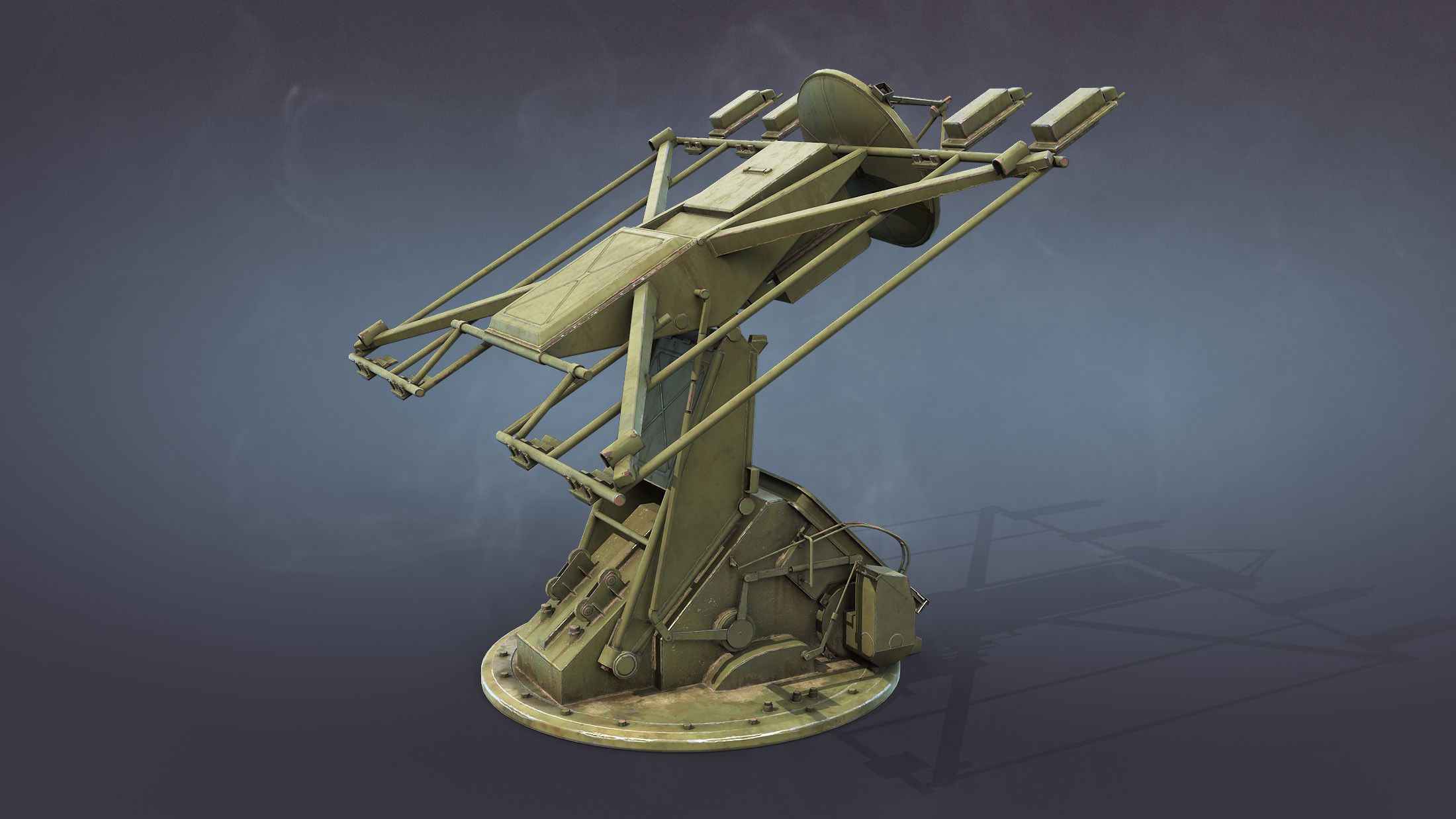 Strela-10 9K35 Missile System Low-poly 3D model_5