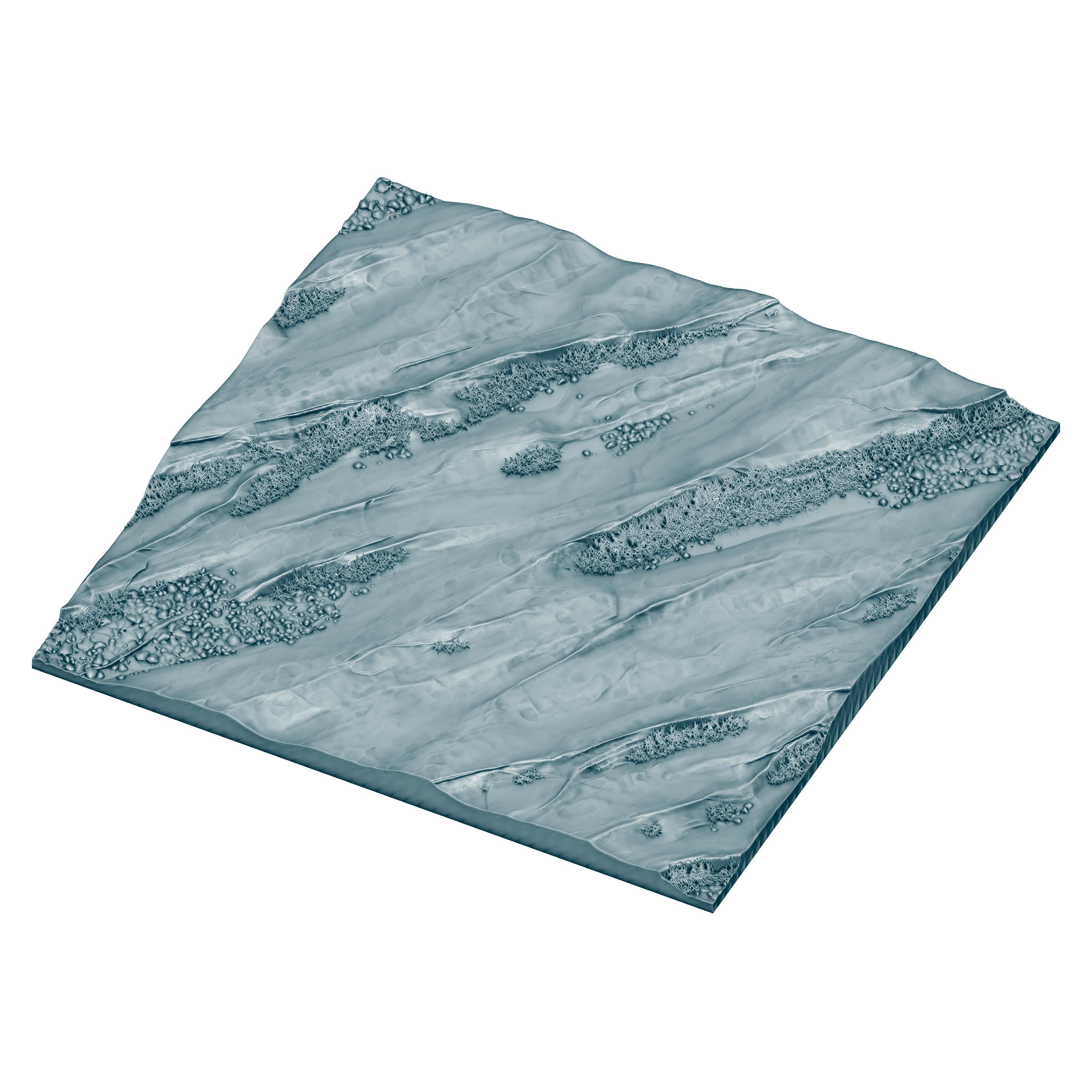 Wet Mossy Rock - SBSAR - PNG - 4K - Seamless - 2 Variations Texture_9