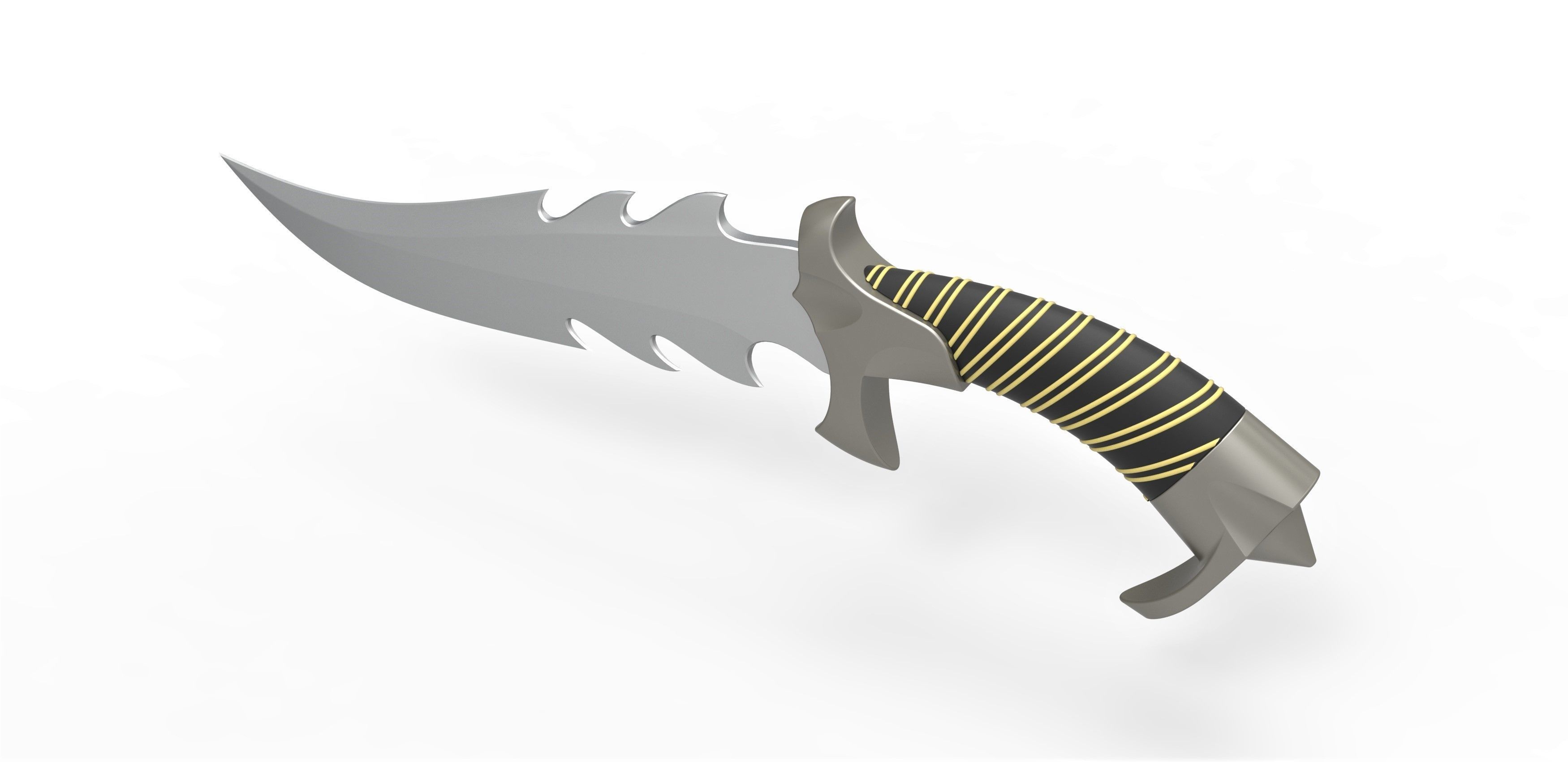 Blade of Kano from the movie Mortal Kombat 1995 3D print model_7