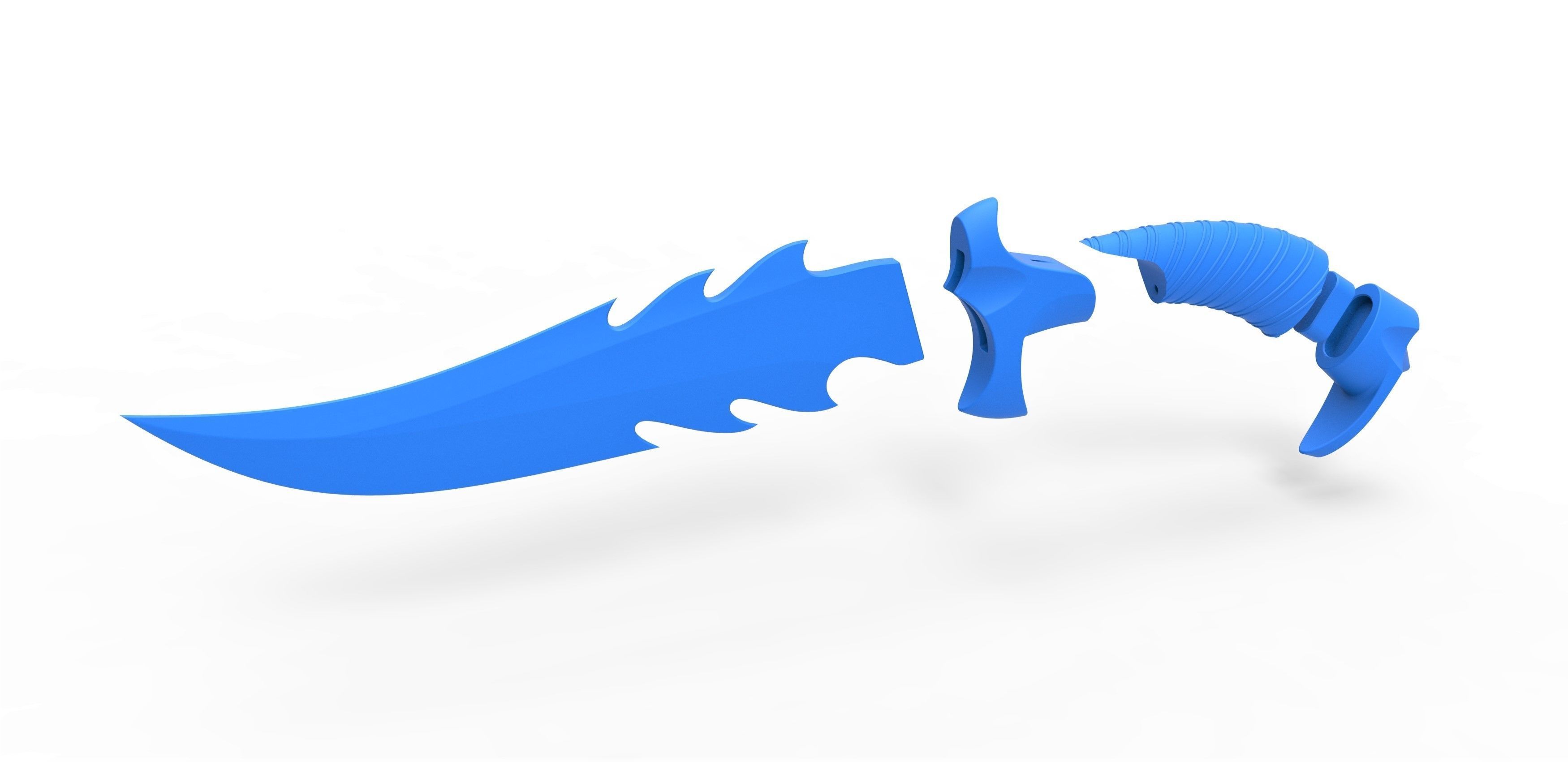 Blade of Kano from the movie Mortal Kombat 1995 3D print model_20