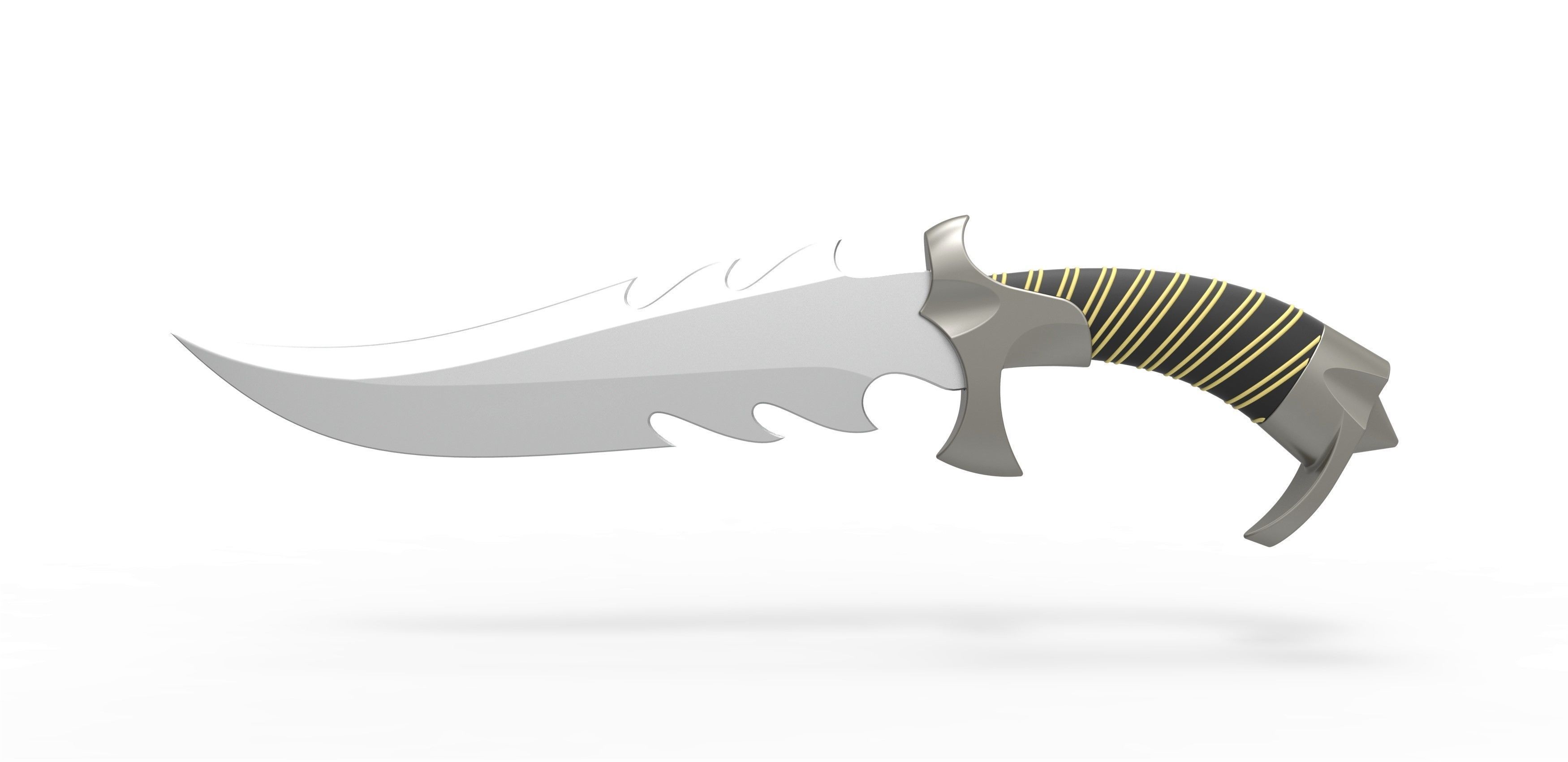 Blade of Kano from the movie Mortal Kombat 1995 3D print model_4