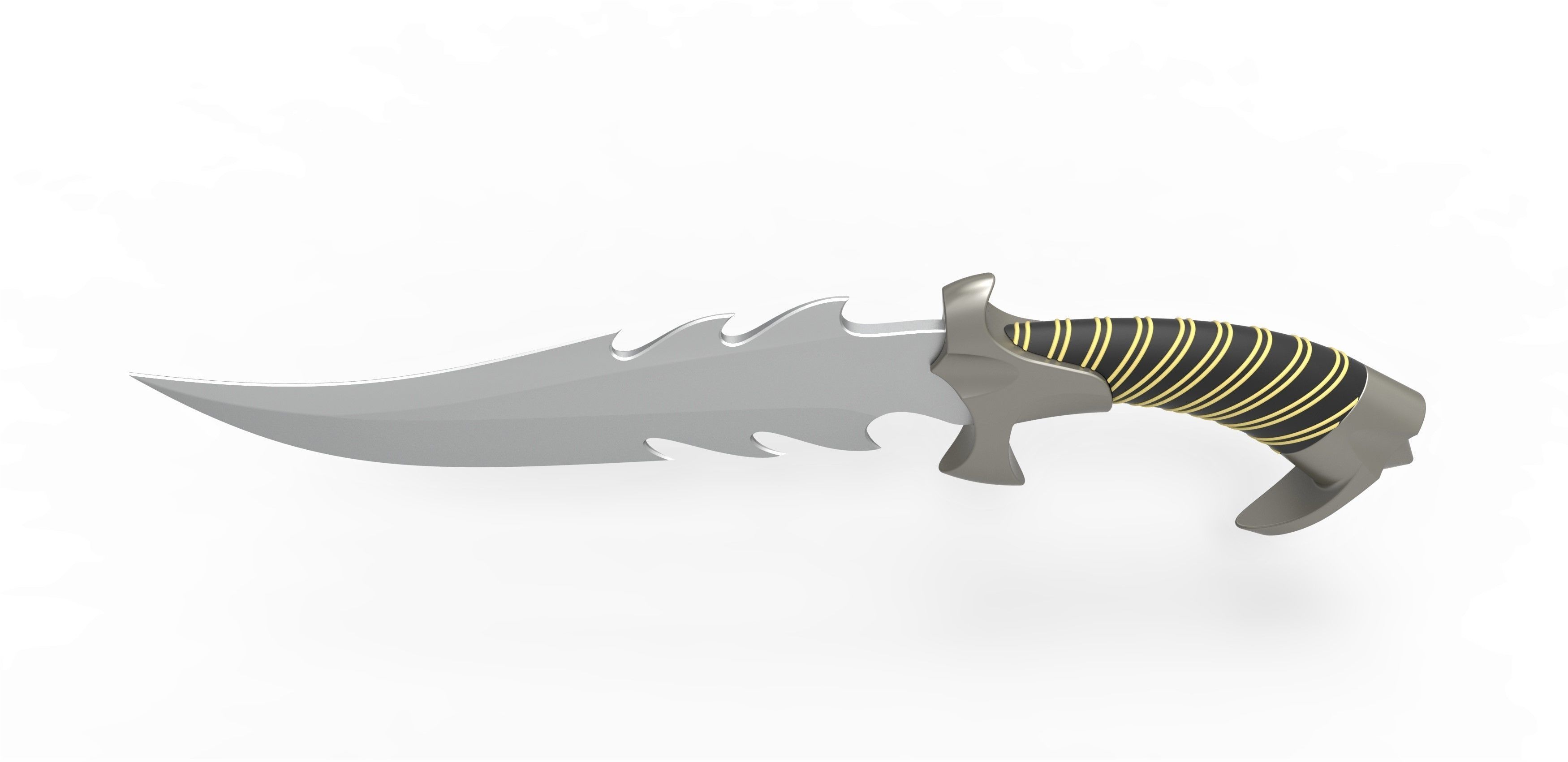 Blade of Kano from the movie Mortal Kombat 1995 3D print model_5