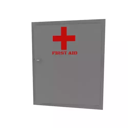 First aid cabinet  Low-poly 3D model