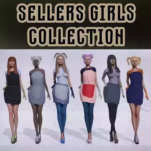 Sellers girls 3D Model Collection