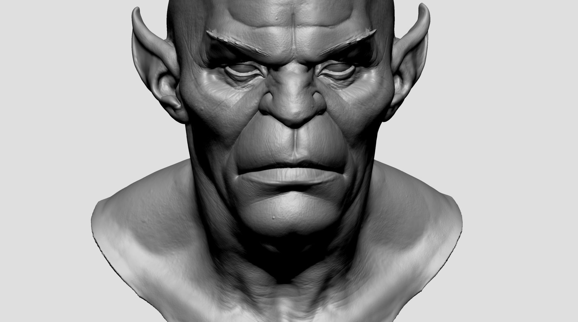 Panthro Head Printable 3D print model_8