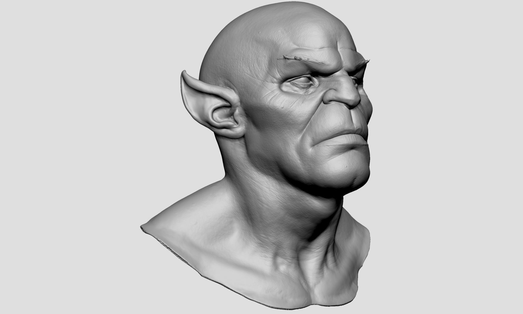 Panthro Head Printable 3D print model_1