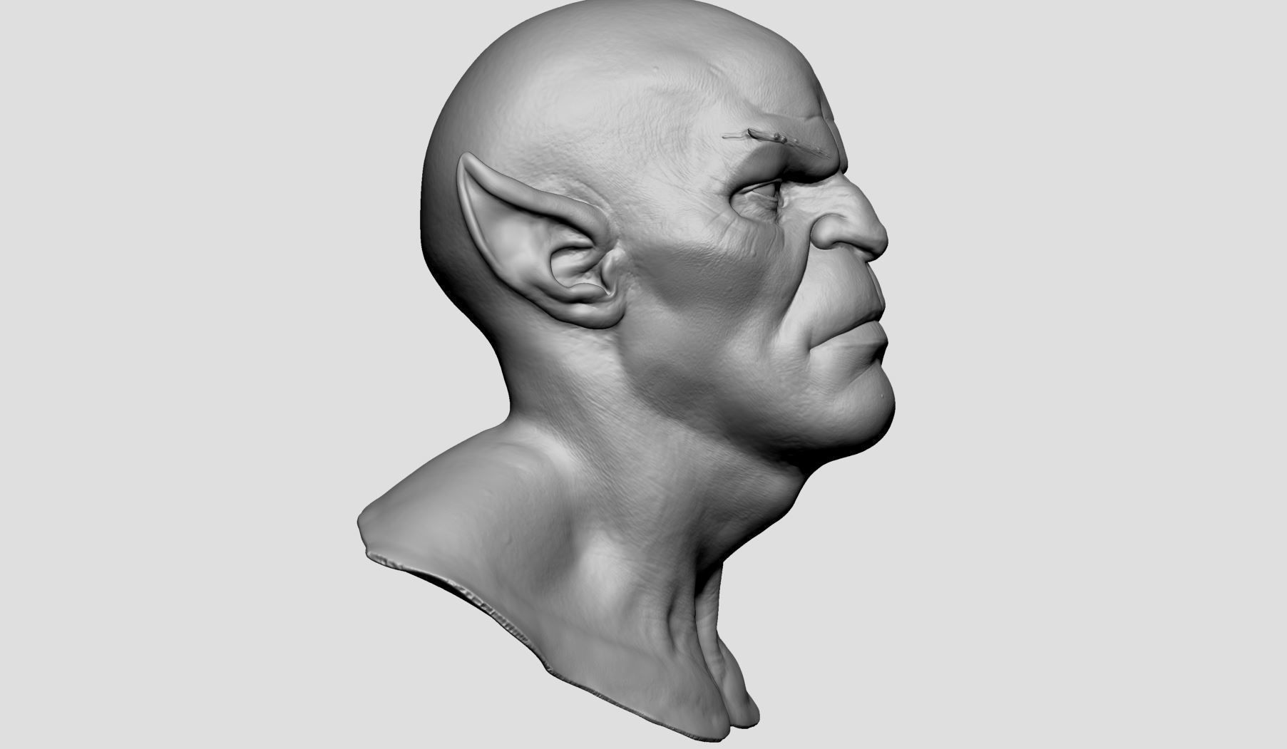 Panthro Head Printable 3D print model_2