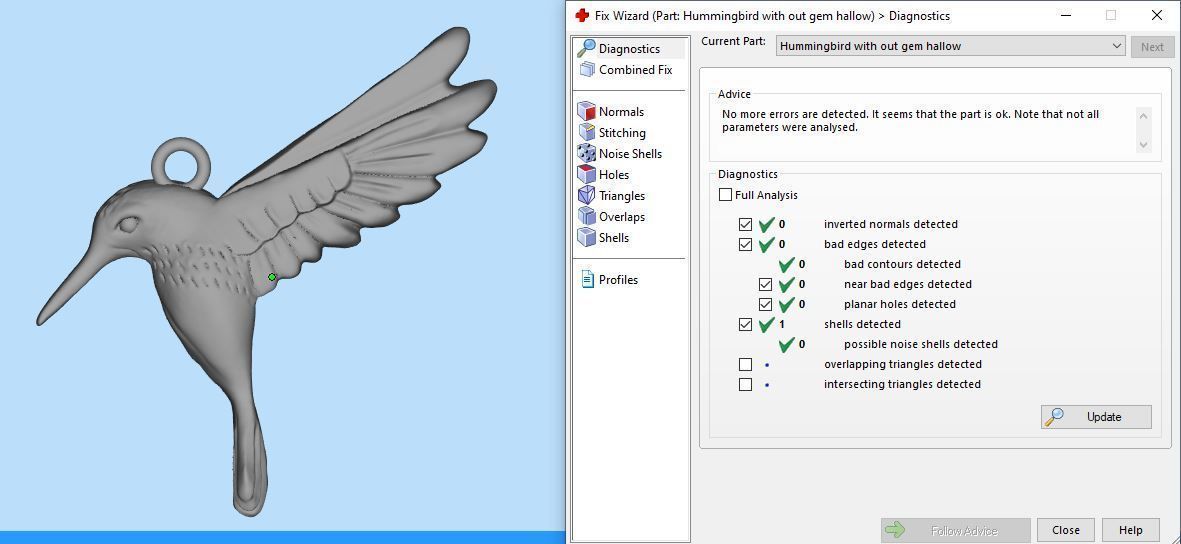 Hummingbird Gold Pendant Silver Gold  Print 3D print model_11