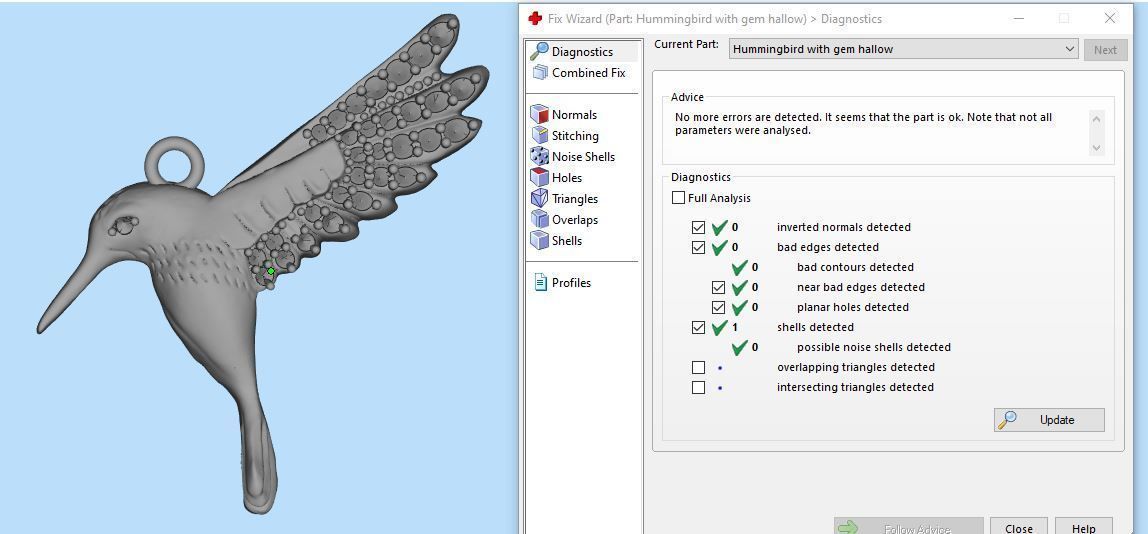 Hummingbird Gold Pendant Silver Gold  Print 3D print model_12