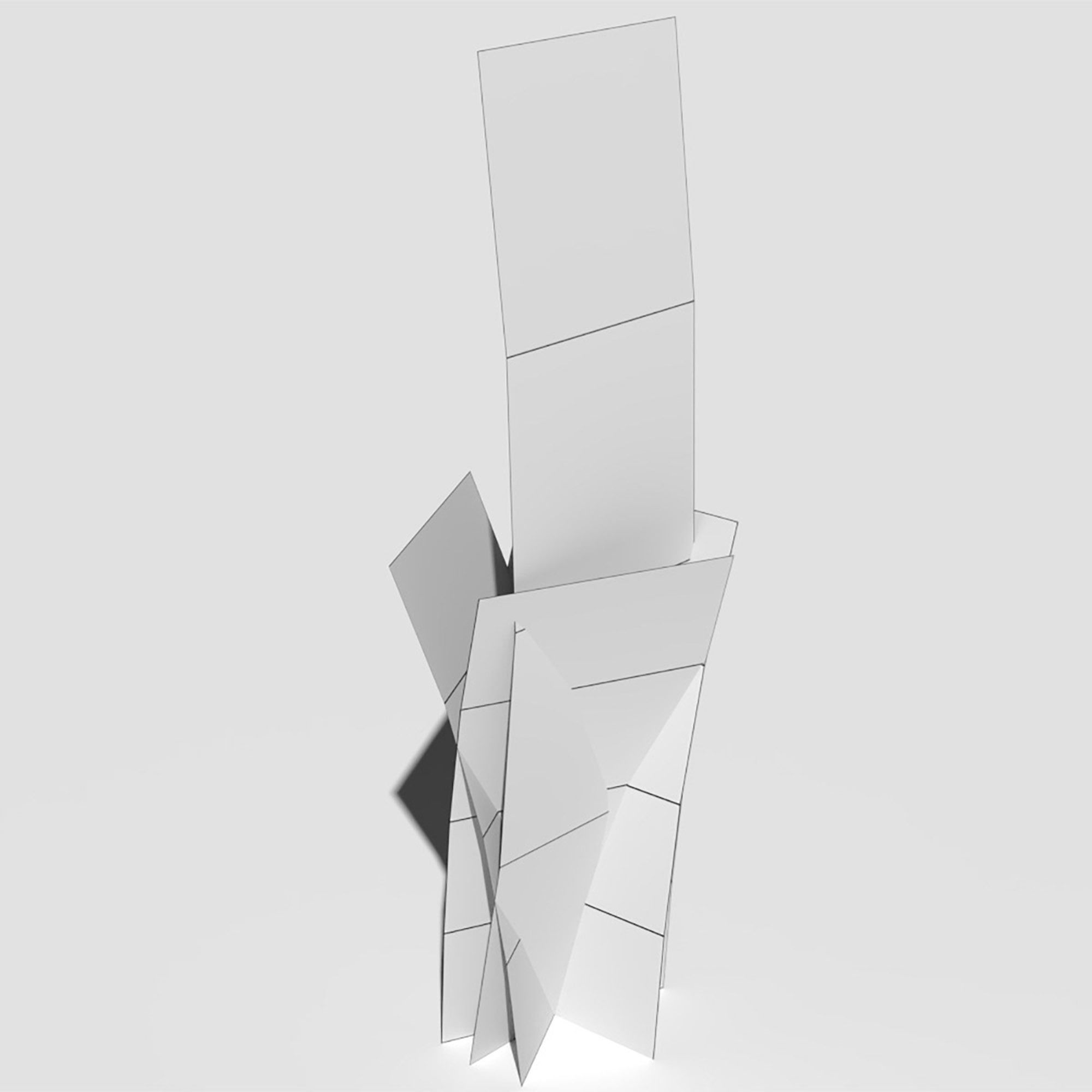 Low Poly Bent Grass Dry Pack Low-poly 3D model_23