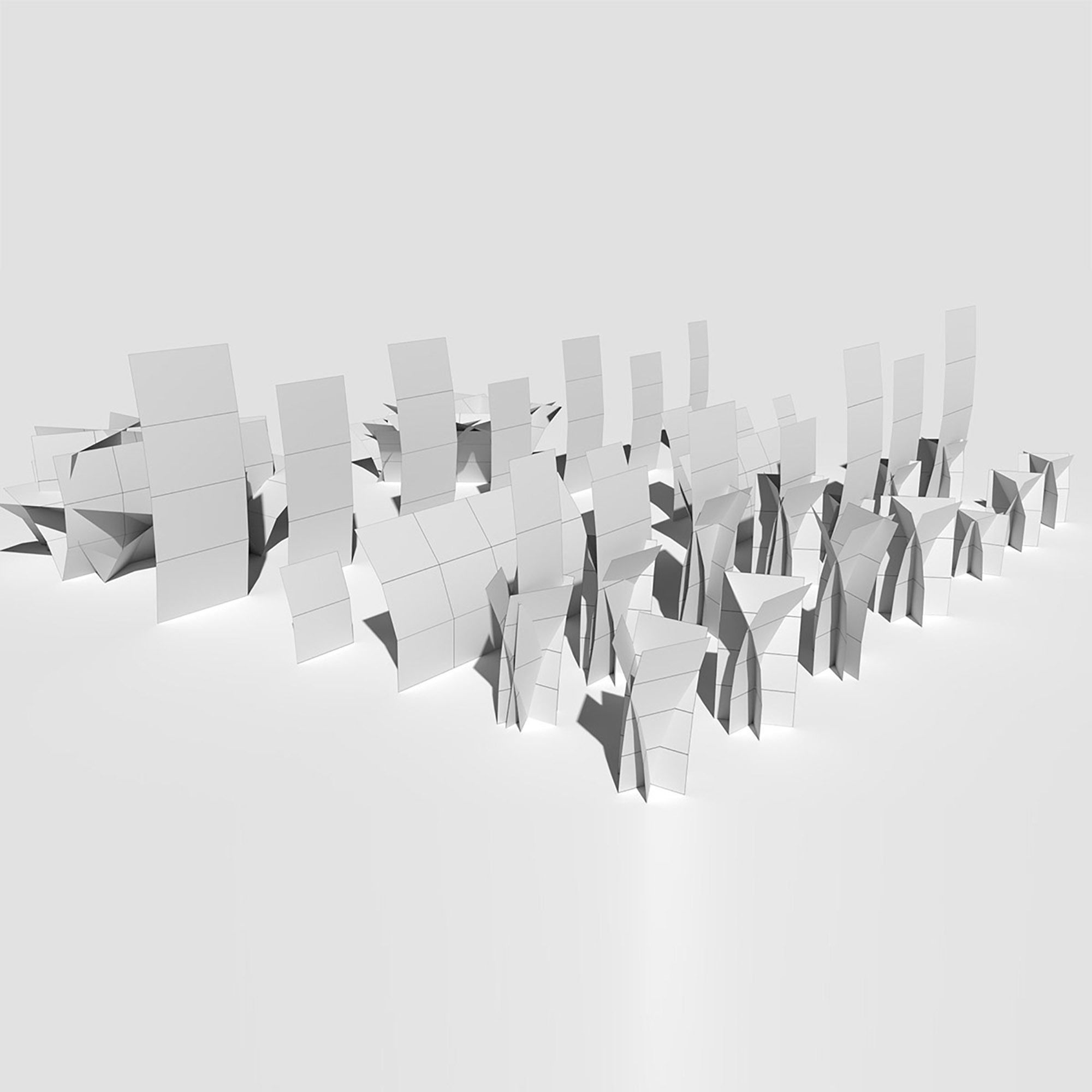 Low Poly Bent Grass Dry Pack Low-poly 3D model_7